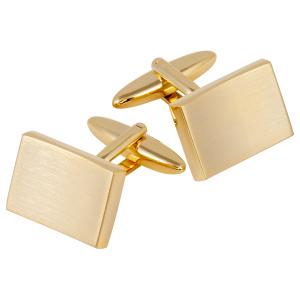 Manschettknappar förgyllda gravyrbar