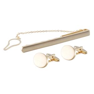 Slipshållare & Manschettknappar förgyllda gravyrbar