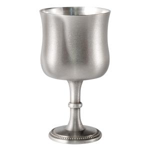 Vinbägare pärlring tenn höjd 12 cm