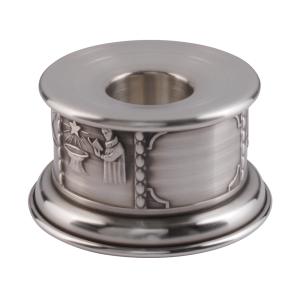 Svensktillverkad dopljusstake tenn gravyrbar