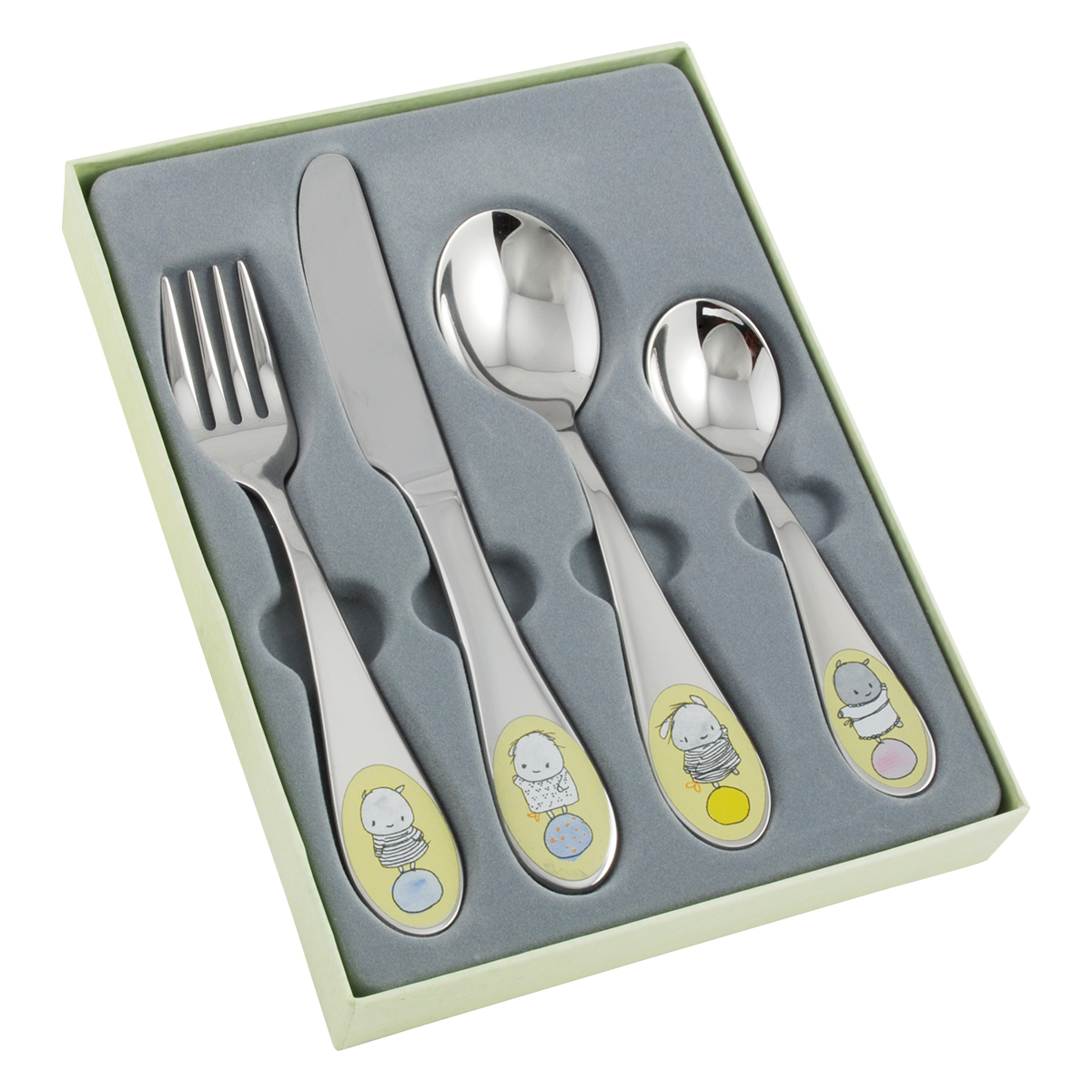 Barnbestick Hilda & Hugo 4-delar gravyrbar