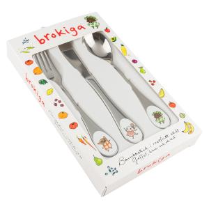 Barnbestik Brokiga 3-delar fri gravyr