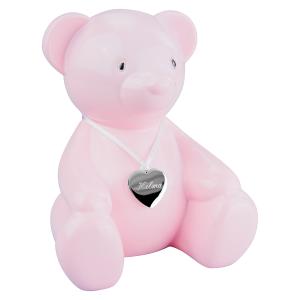 Sparbössa nalle rosa flicka doppresent