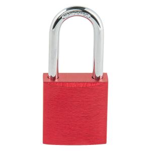 Hänglås röd med två nycklar 38mm