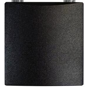 Hänglås svart 2 nycklar gravyrbar