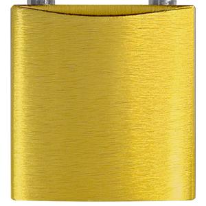 Hänglås guldfärgat 2 nycklar gravyrbar