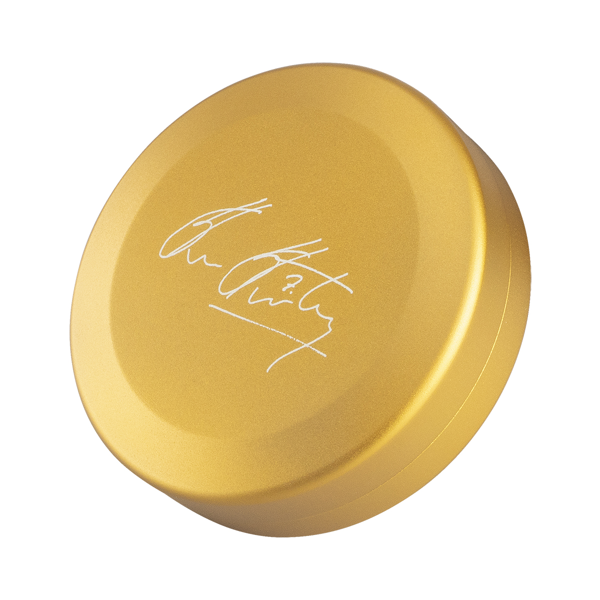 Snusdosa Glenn Strömberg guldfärgad aluminium