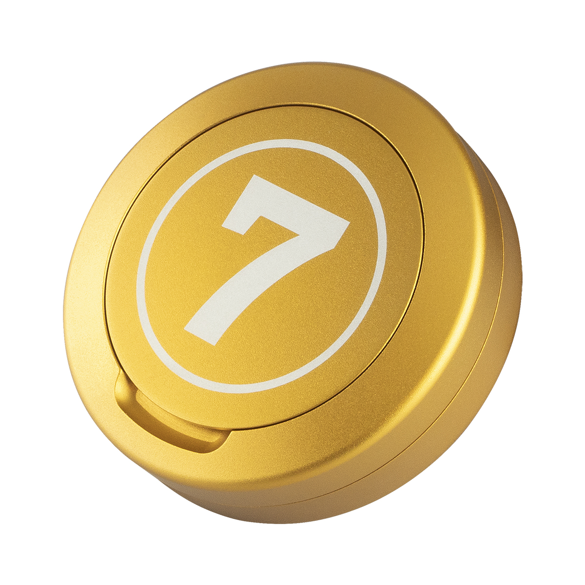 Snusdosa Glenn Strömberg guldfärgad aluminium