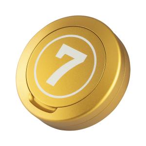 Snusdosa Glenn Strömberg guldfärgad aluminium