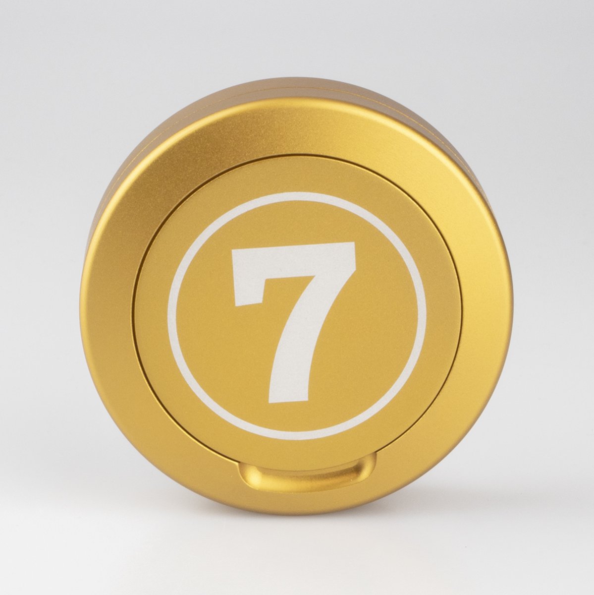 Snusdosa Glenn Strömberg guldfärgad aluminium