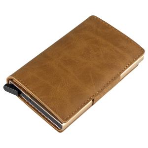 DUS Wallet Vegan Pop-up brun magnetlås