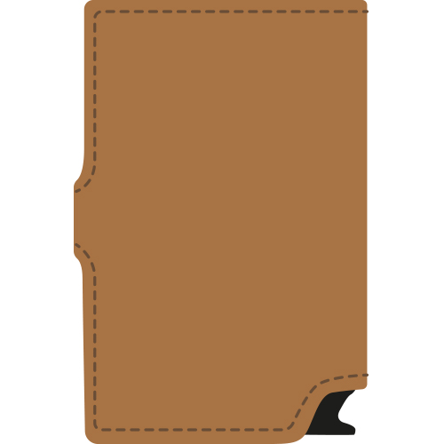 Pop-up korthållare brun