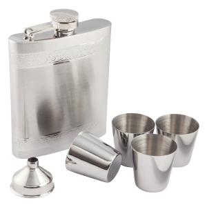 Fickplunta med bägare och tratt gravyrbar