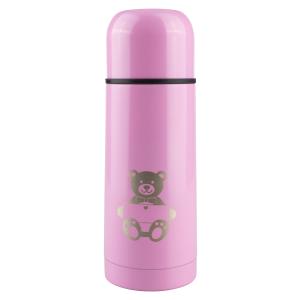 Barntermos Pink 0,35L rostfritt stål med nalledekor