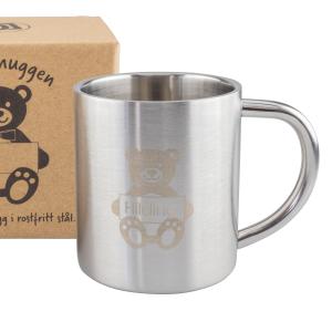 Barnmugg termo stål nalle gravyr