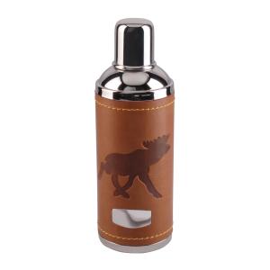 Jaktplunta brun med älgdekor gravyrbar