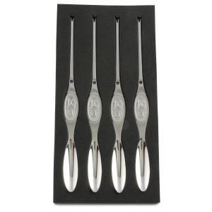 Skaldjursgafflar 4-pack Rostfritt Stål