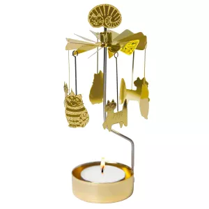 Änglaspel Lisa Larson Cats guld