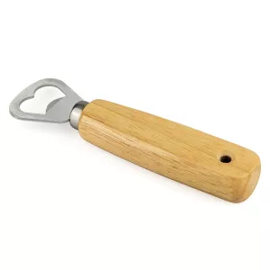 Flasköppnare med trähandtag