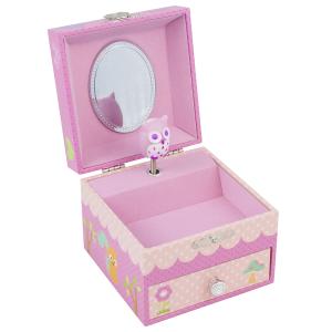 Smyckeskrin Uggla speldosa