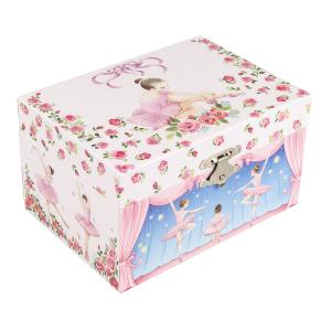 Smyckeskrin rosa Ballerina & rosor