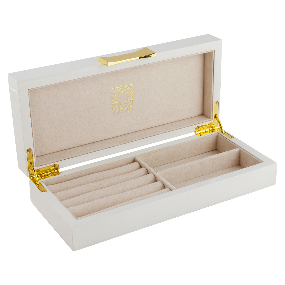 Smyckeskrin STORiES vit trä