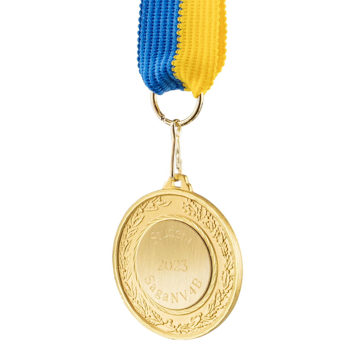 Medalj med Sveigeband fri gravyr