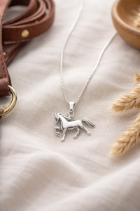 Halsband med hänge Häst