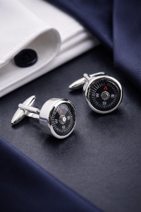 Manschettknappar kompass
