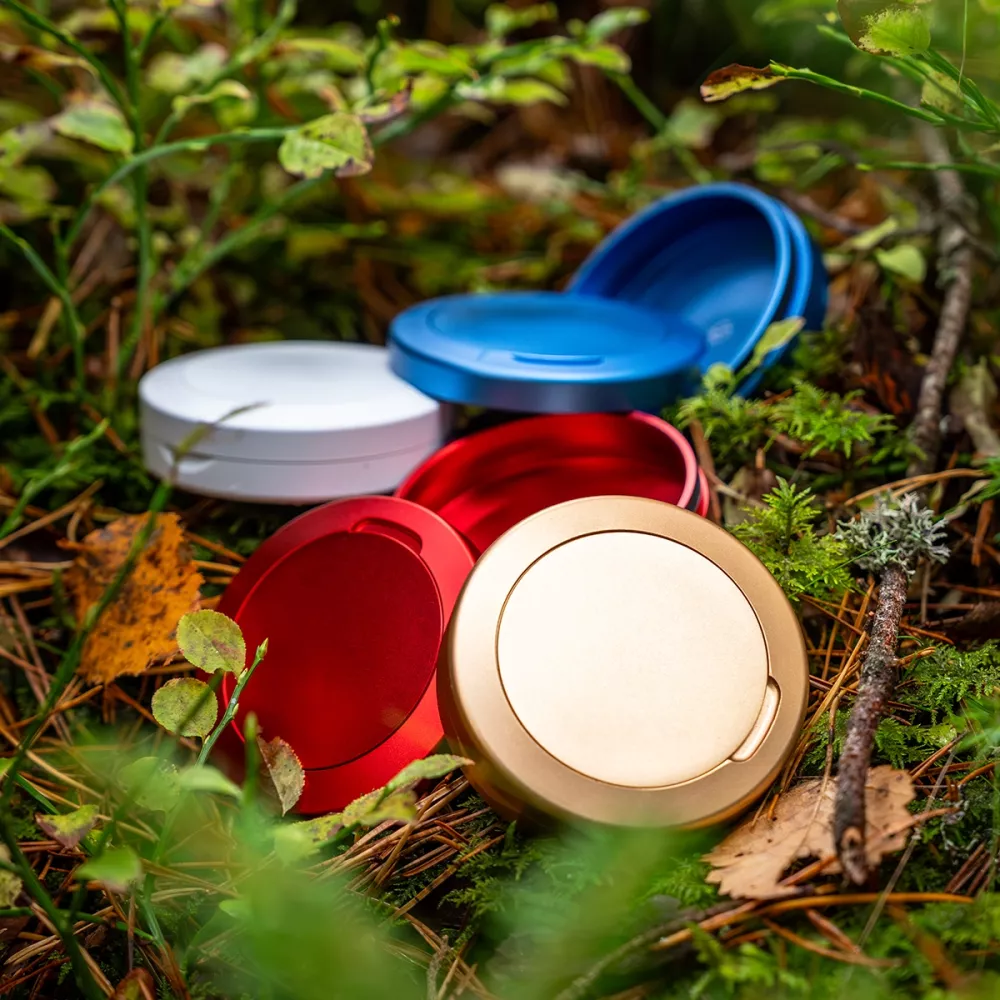 DUS aluminium snusdosor med fri personlig gravyr