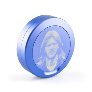 Snusdosa blå med Glenn Strömberg motiv