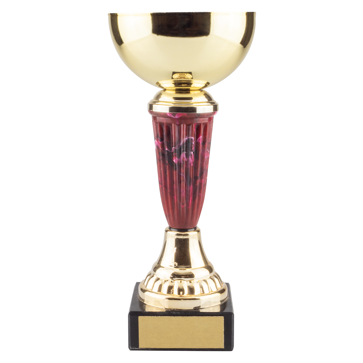 Pokal guldfärgad bägare i metall gravyrbar