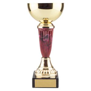 Pokal guldfärgad bägare i metall gravyrbar