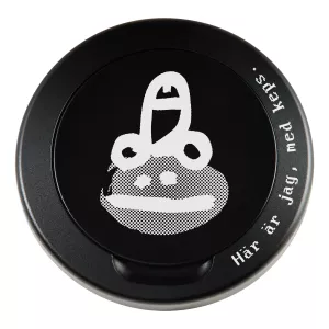 Scart med hatt - Ponyhans Snusdosa Svart