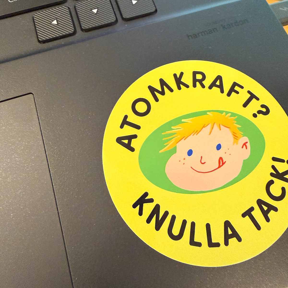 Ponyhans klistermärke Atomkraft