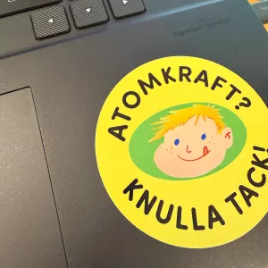 Ponyhans klistermärke Atomkraft