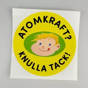 Ponyhans klistermärke Atomkraft