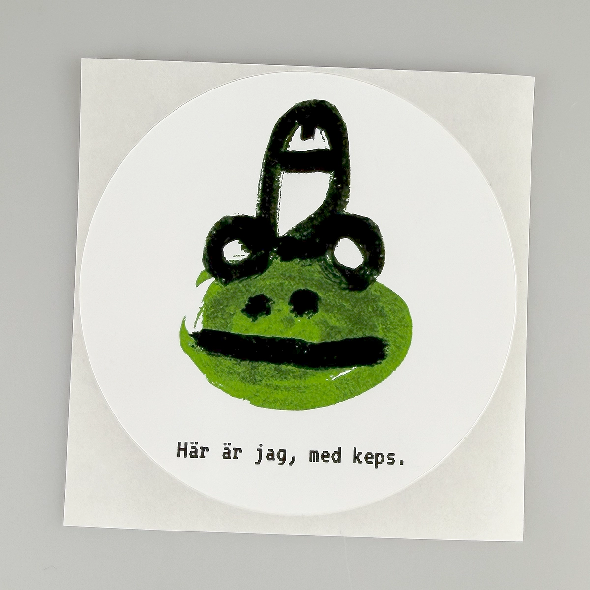 Ponyhans klistermärke Scart med hatt