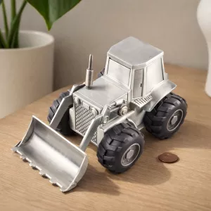 Sparbössa Traktor/skopa m gummihjul H8cm tennfinish