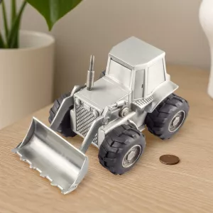 Sparbössa Traktor/skopa m gummihjul H8cm tennfinish