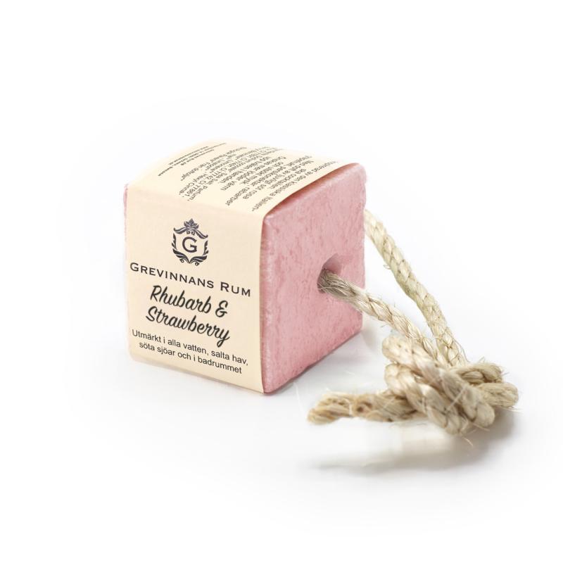 Rhubarb & Strawberry tvål i tågvirke ca 250 gr