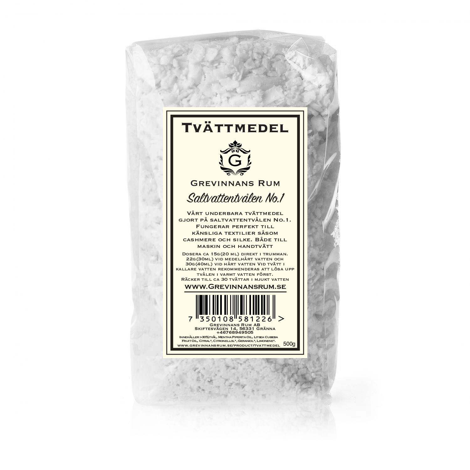 Tvättmedel No:1 500 gr