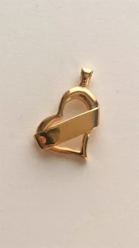Hjärta m gravyrskylt 18K 181595H