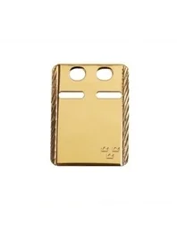 Gravyrbricka 17x23mm ID facetterad 18K