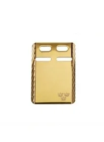ID-bricka 19x27mm facetterad 18K