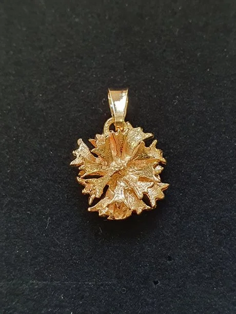 Blåklint hänge stor 18K