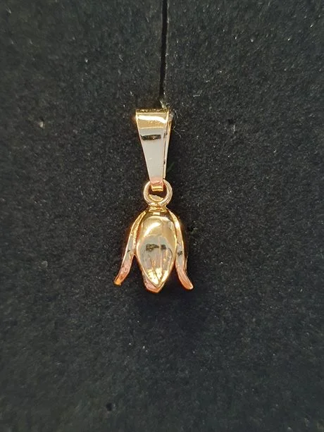 Blåklocka hänge mini 18K