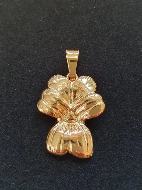 Styvmorsviol hänge 18K