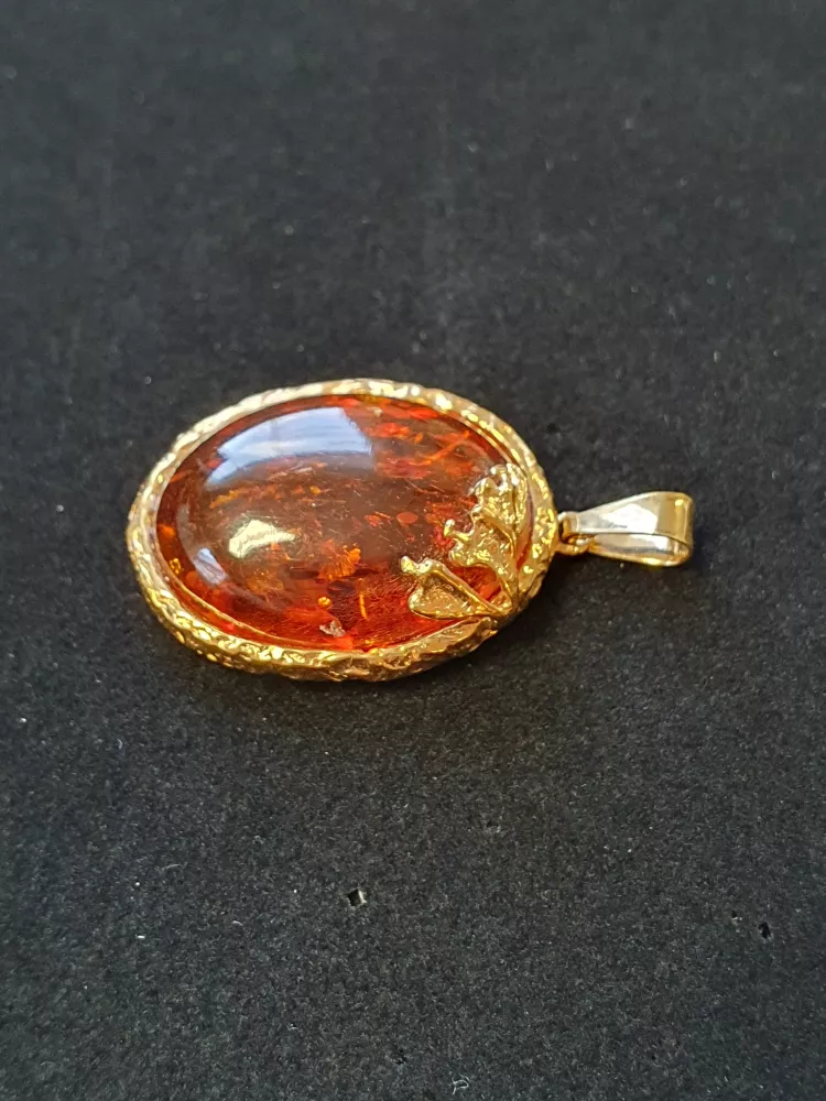 Hänge m bärnsten 18K 180573H