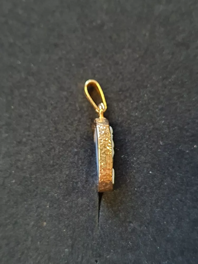Camé hänge blå 18K 180736H